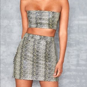 Mistress Rocks two piece green snake set
